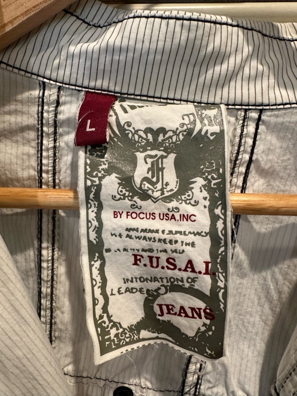 F. U. S. A.I. Jeans Men’s Shirt - Picture 10 of 13